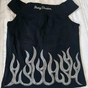 Harley-Davidson Off the Shoulder Top